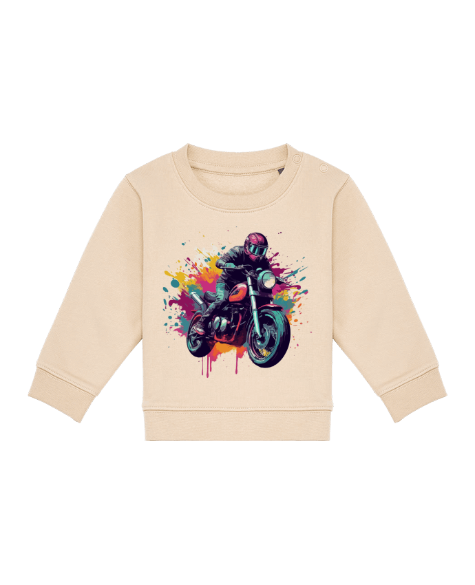 Sweat bébé Moto avec tâche de couleur par KronoArt