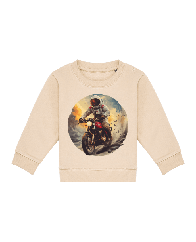 Sweat bébé Un astronaute sur une moto par KronoArt