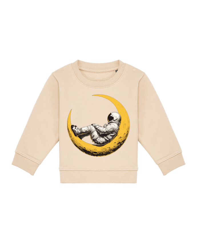 Sweat bébé Un astronaute sur un croissant de Lune par KronoArt