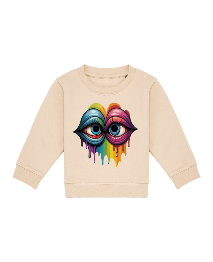 Sweat bébé LOOK AT ME par 33designerarte