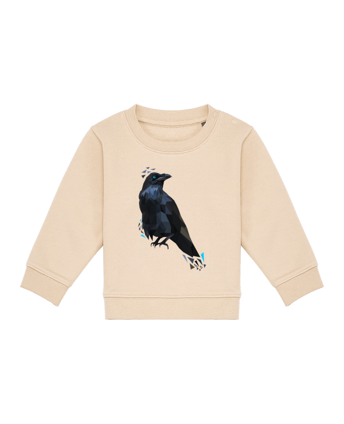 Sweat bébé Corbeau motif géométrique par MozKat Studio