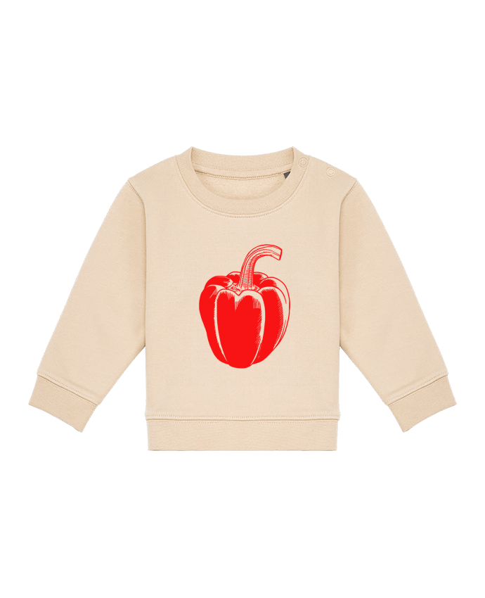 Sweat bébé Poivron Rouge par TOMI AX