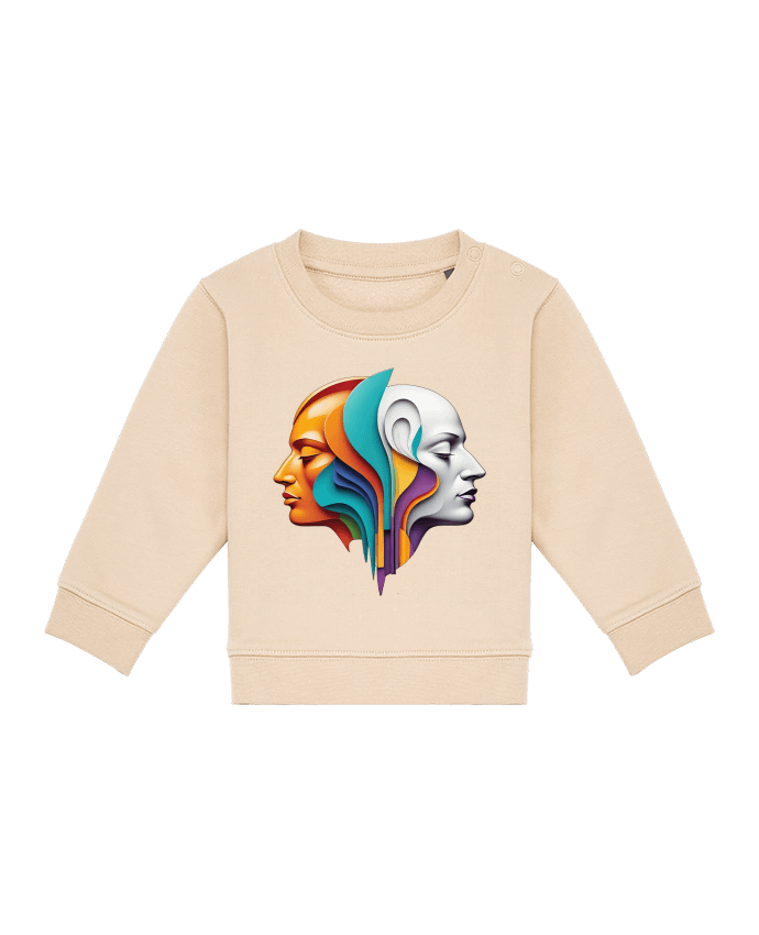 Sweat bébé DOUBLE SIDED COLOR par 33designerarte