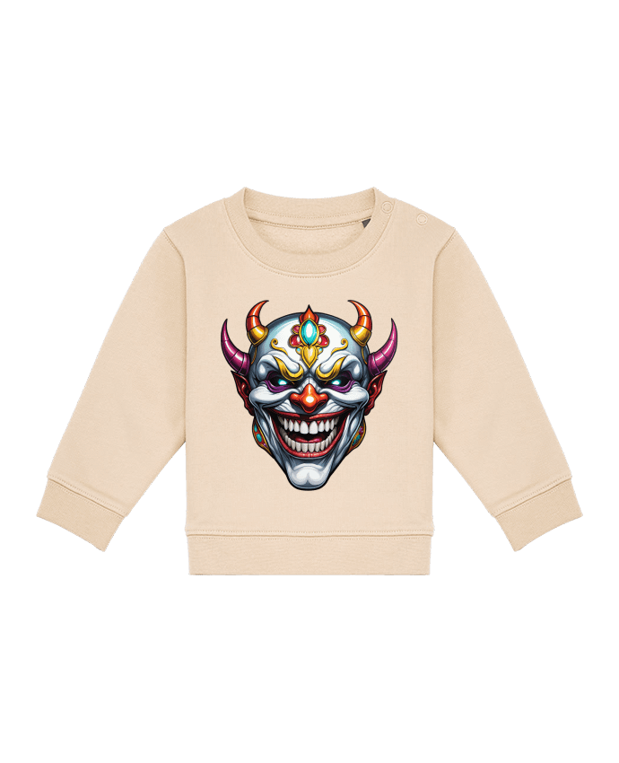 Sweat bébé MASQUE AVEC SOURIRE par 33designerarte