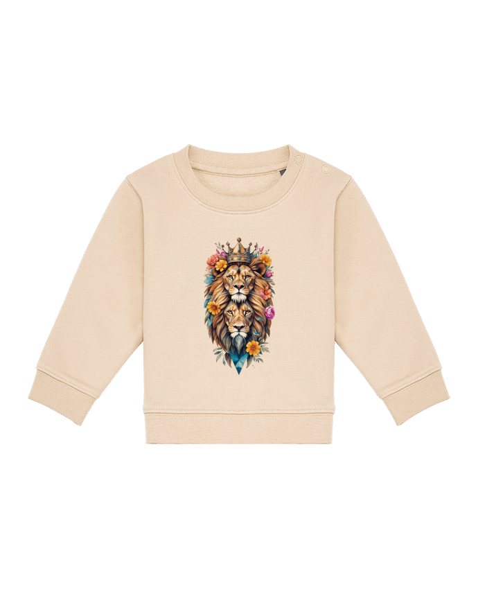 Sweat bébé Lions flowers par /wait-design