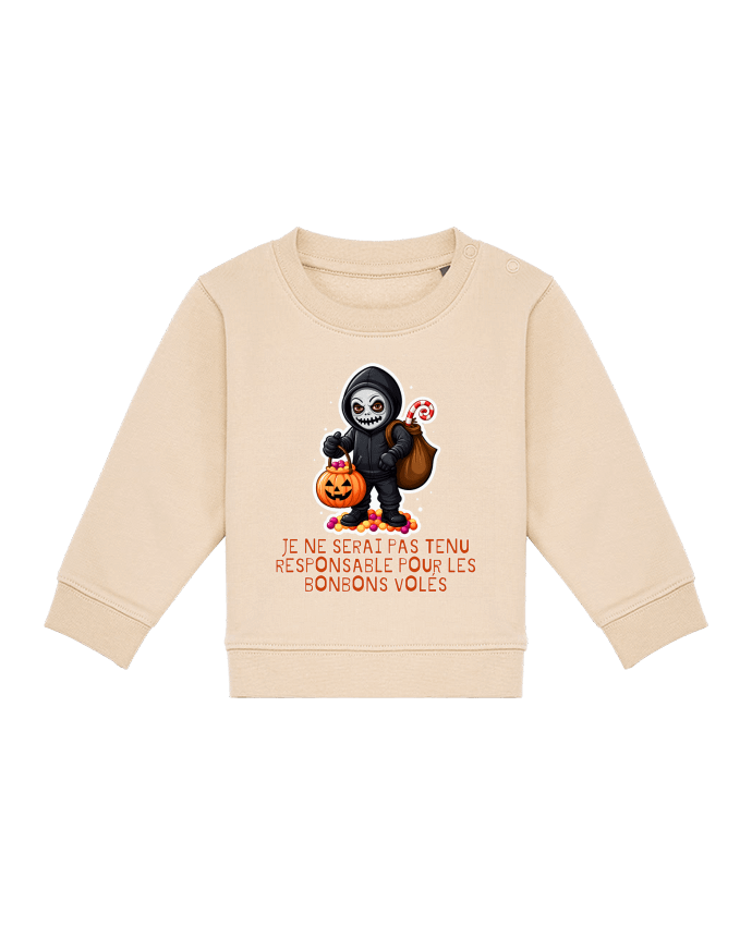 Sweat bébé Je Ne Serai Pas Tenu Responsable Pour Les Bonbons Volés par Phocea Editions