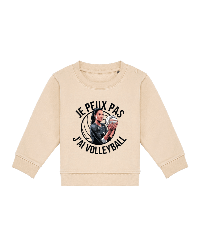 Sweat bébé je peux pas j'ai volleyball par bwilfy