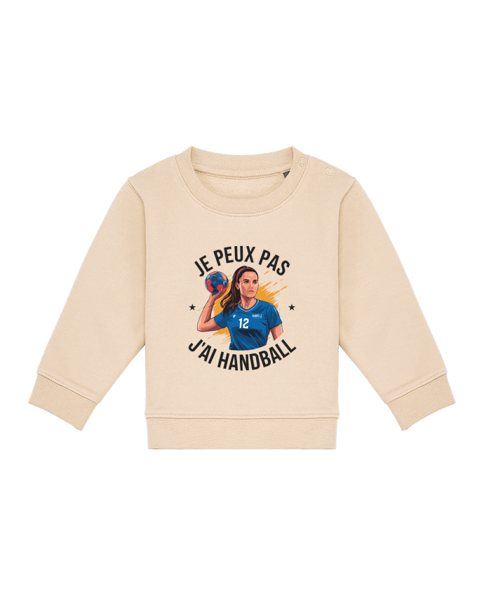 Sweat bébé je peux pas j'ai handball par bwilfy