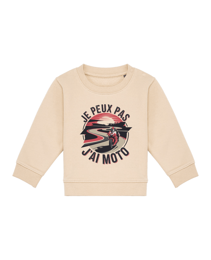Sweat bébé je peux pas j'ai moto par bwilfy