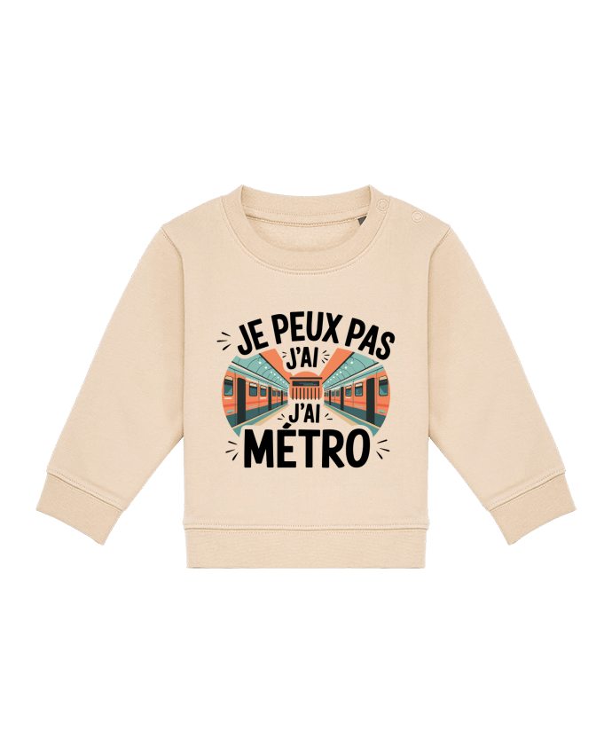 Sweat bébé je peux pas j'ai metro par bwilfy