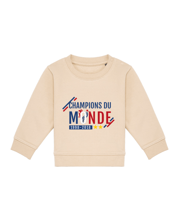 Sweatshirt bébé écoresponsable Champions du monde by Treiicy