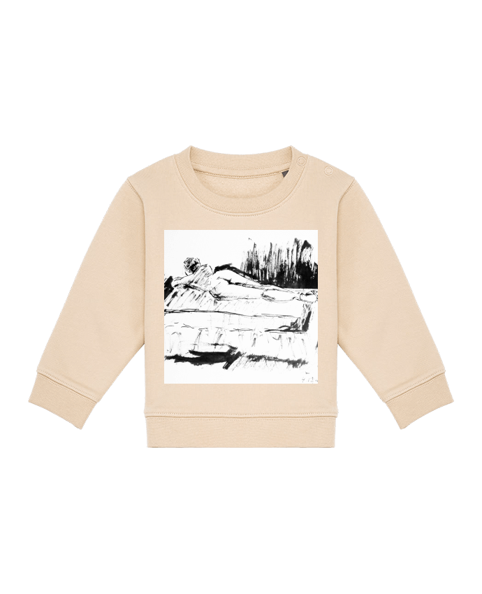 Sweat bébé Dessin à la plume en noir et blanc par Simple Art