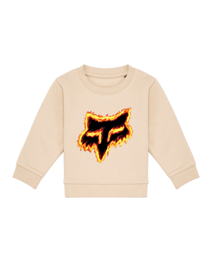 Sweatshirt bébé écoresponsable Renard de feu by PopsQc