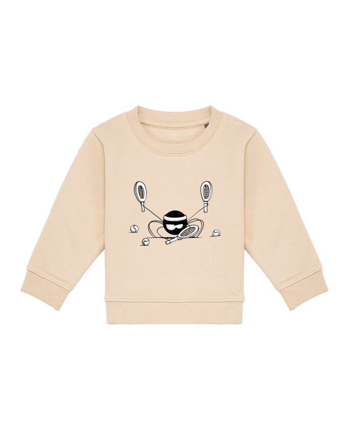 Sweatshirt bébé écoresponsable Beth l'araignée - Le tennis por TOMI AX