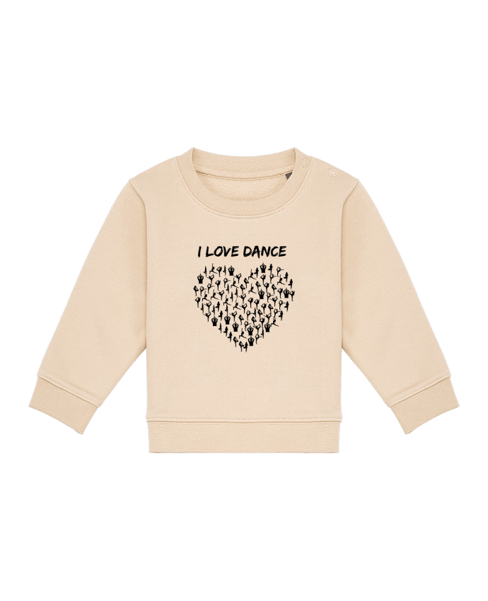 Sweat bébé I Love dance par Le Visionnaire
