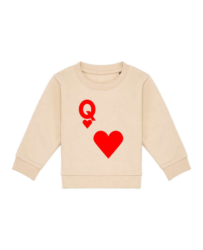 Sweat bébé La Dame de coeur - Idée cadeau par IPUAL - La Boutique