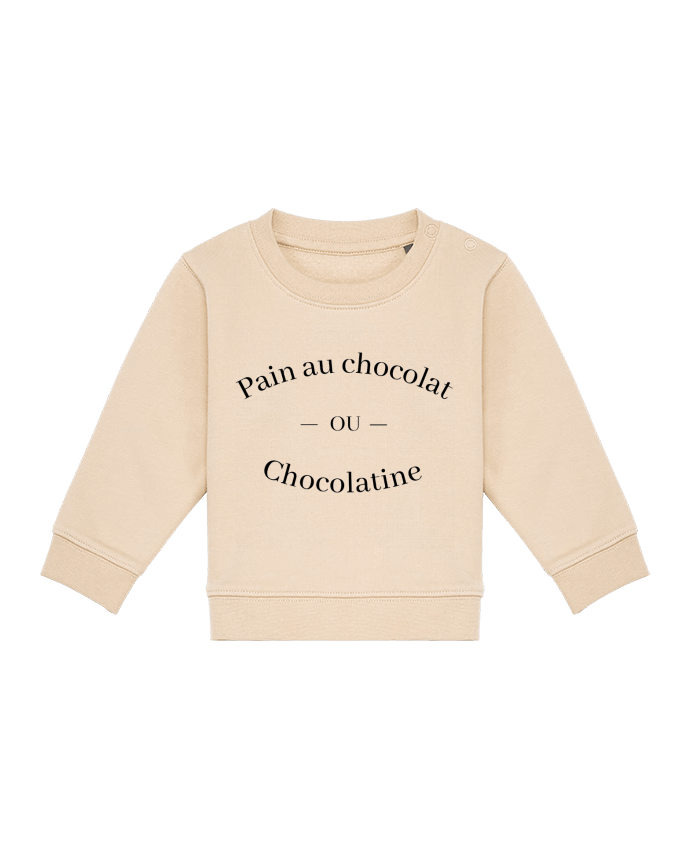 Sweat bébé Pain au chocolat ou chocolatine ? par Frenchydesign