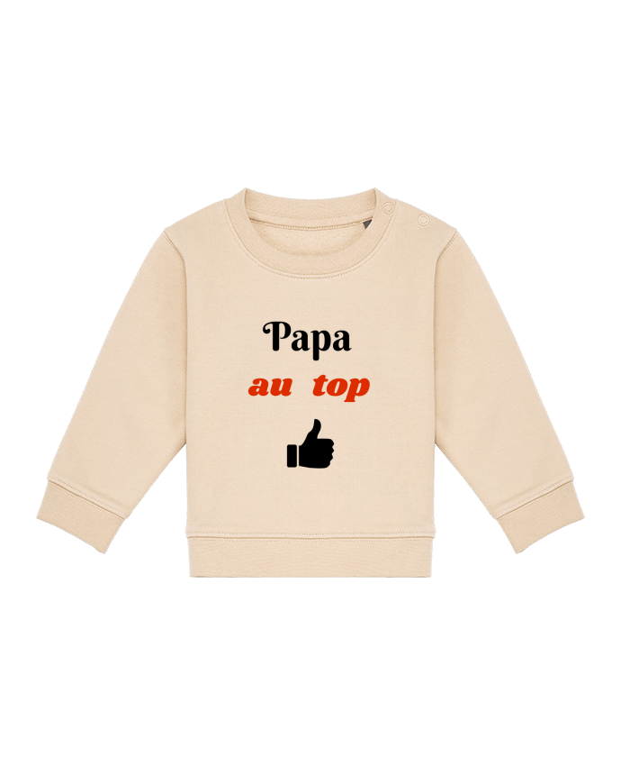 Sweat bébé Papa au top par Seb337413