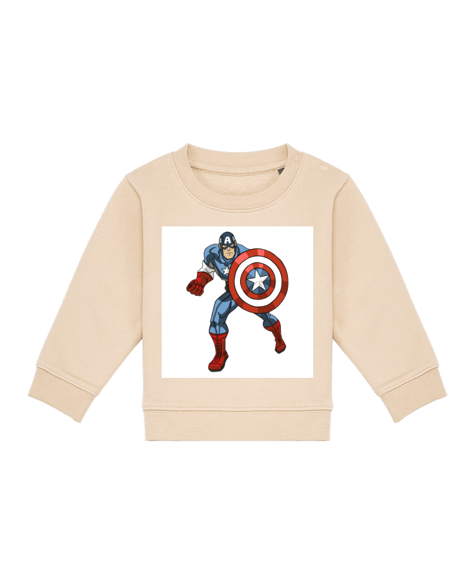 Sweat bébé Captain America par Clawcrea 