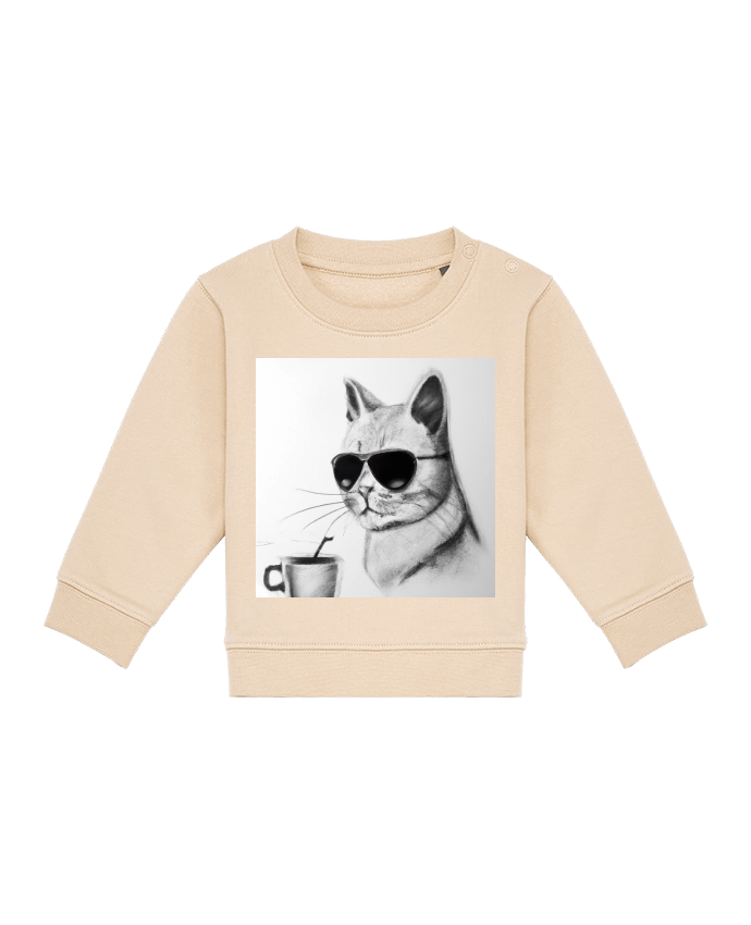 Sweat bébé Cat&Coffee par Sam&Goodies