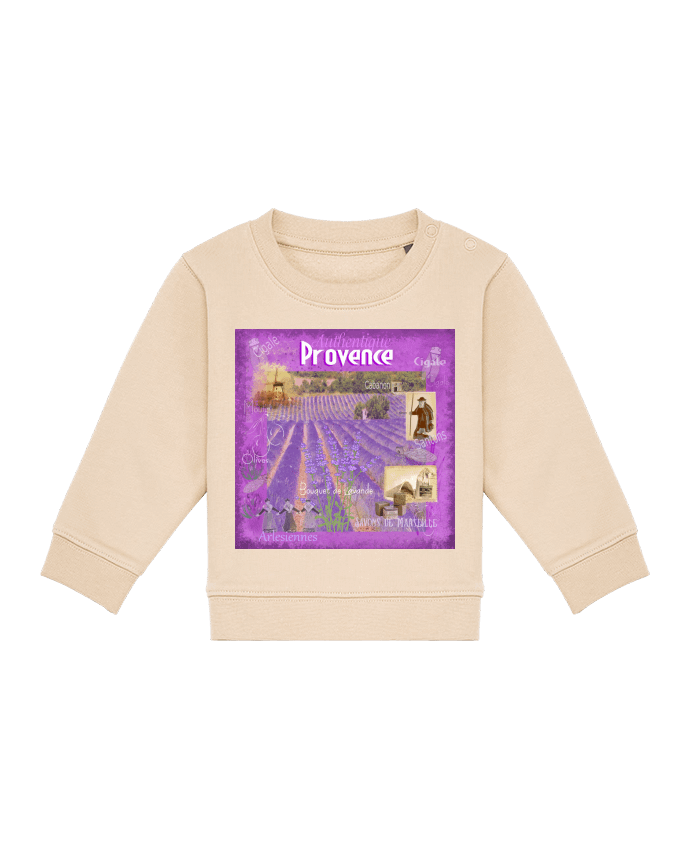 Sweat bébé Images de Provence, Lavande par Bief Designs.