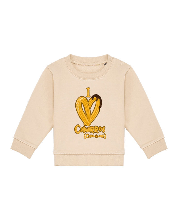 Sweat bébé I love churros par Darkafreak