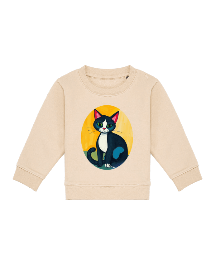 Sweat bébé Chat picasso par Toncadeaupersonnalisé_34