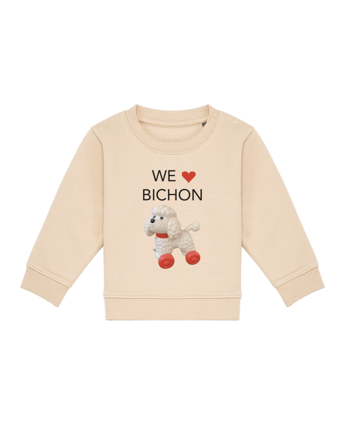 Sweat bébé We love Bichon par Unik&moi