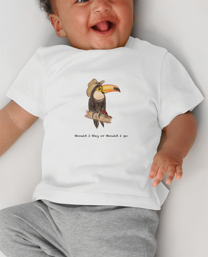 T-shirt bébé TOUCAN manches courtes du designer La Paloma