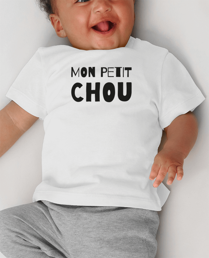T-shirt bébé Mon petit chou manches courtes du designer tunetoo
