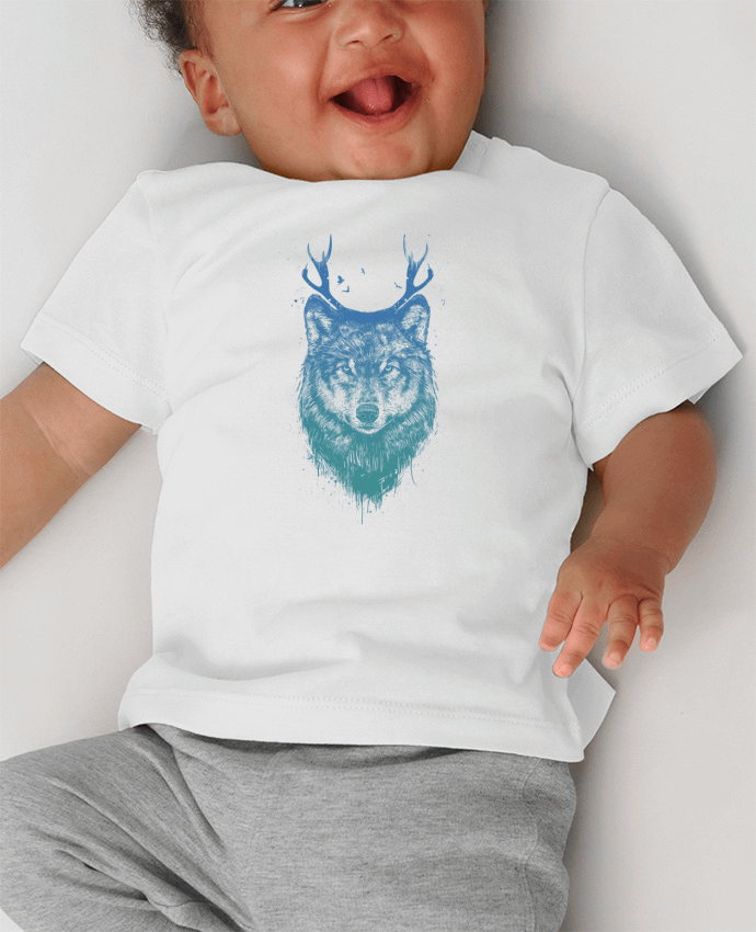 T-shirt bébé Deer-Wolf manches courtes du designer Balàzs Solti