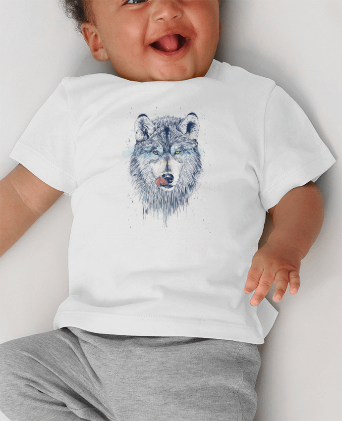 T-shirt bébé Dinner Time manches courtes du designer Balàzs Solti