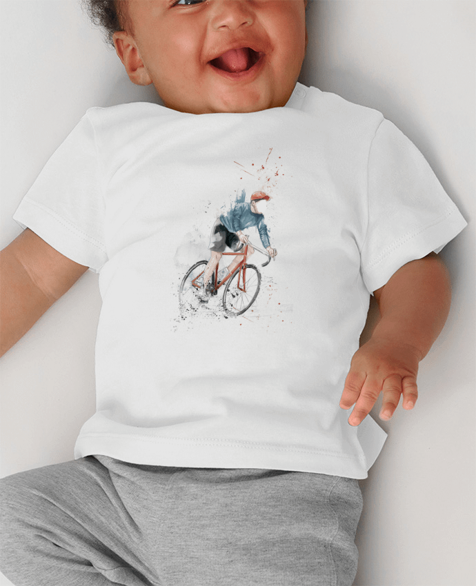 T-shirt bébé I want to Ride manches courtes du designer Balàzs Solti