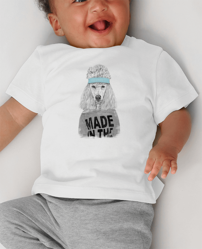 T-shirt bébé 80's bitch manches courtes du designer Balàzs Solti