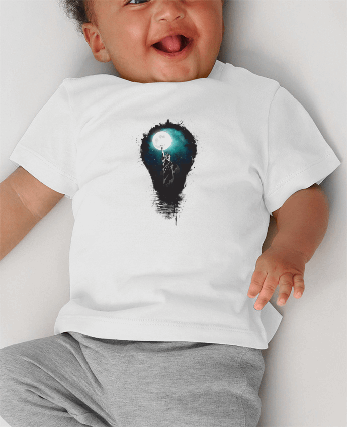 T-shirt bébé Big city lights manches courtes du designer Balàzs Solti