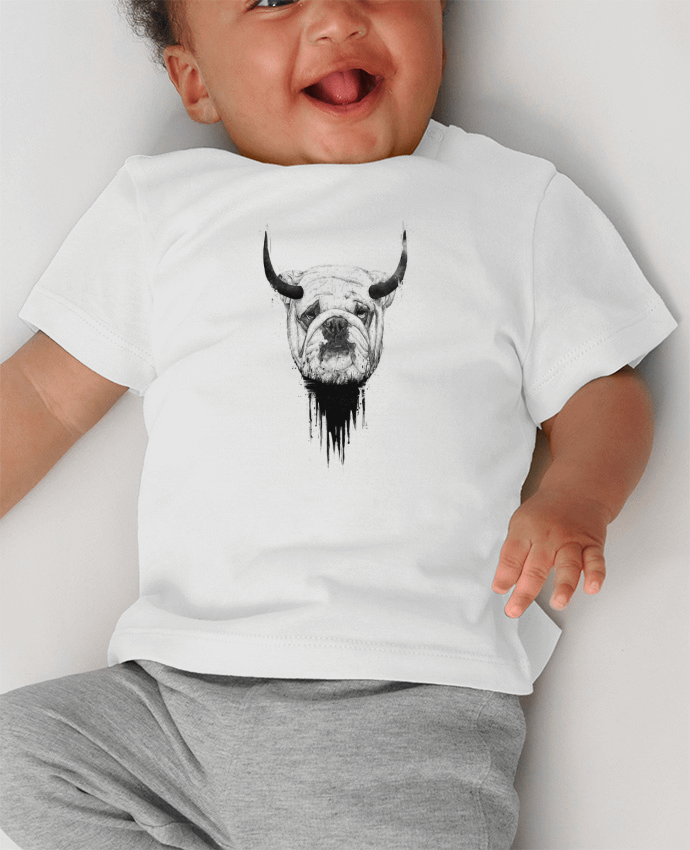 T-shirt bébé Bulldog manches courtes du designer Balàzs Solti