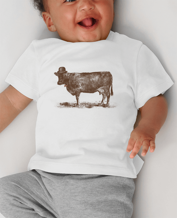 T-shirt bébé Cow Cow Nut manches courtes du designer Florent Bodart