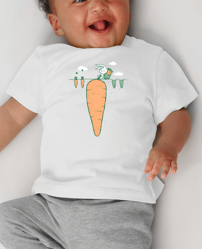 T-shirt bébé Harvest manches courtes du designer flyingmouse365