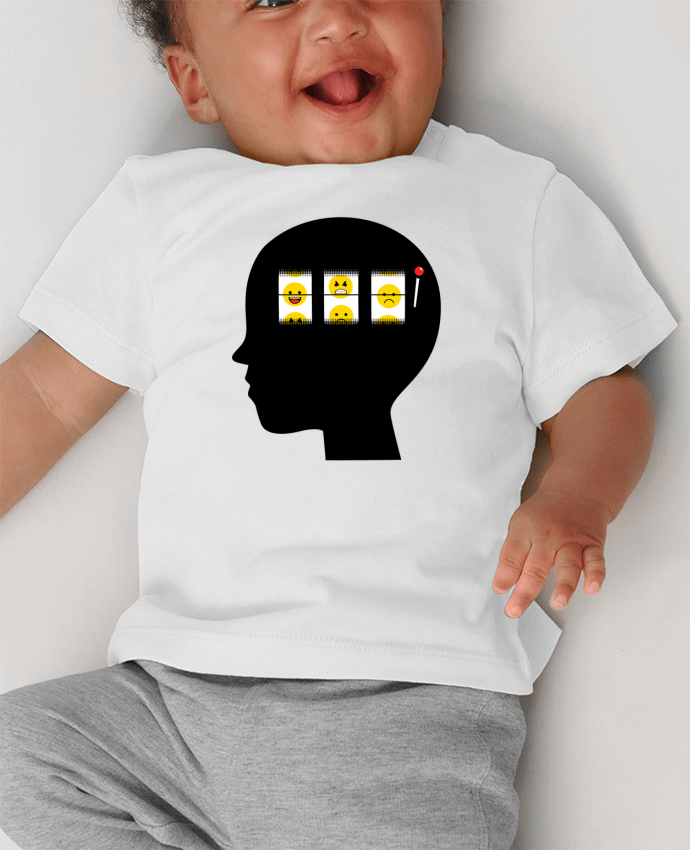 T-shirt bébé Mood of the day manches courtes du designer flyingmouse365