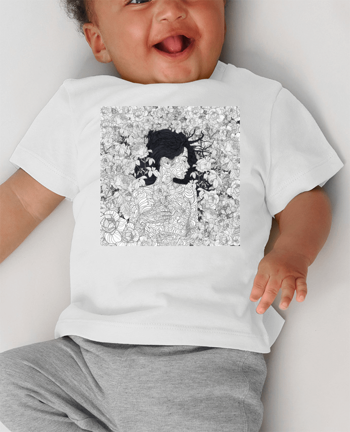 T-shirt bébé Love and Beauty manches courtes du designer PedroTapa