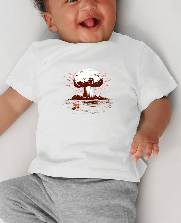 T-shirt bébé PAPA manches courtes du designer flyingmouse365