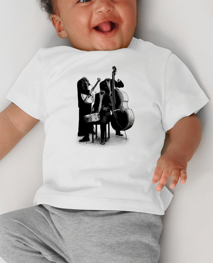 T-shirt bébé Les invisibles manches courtes du designer Florent Bodart