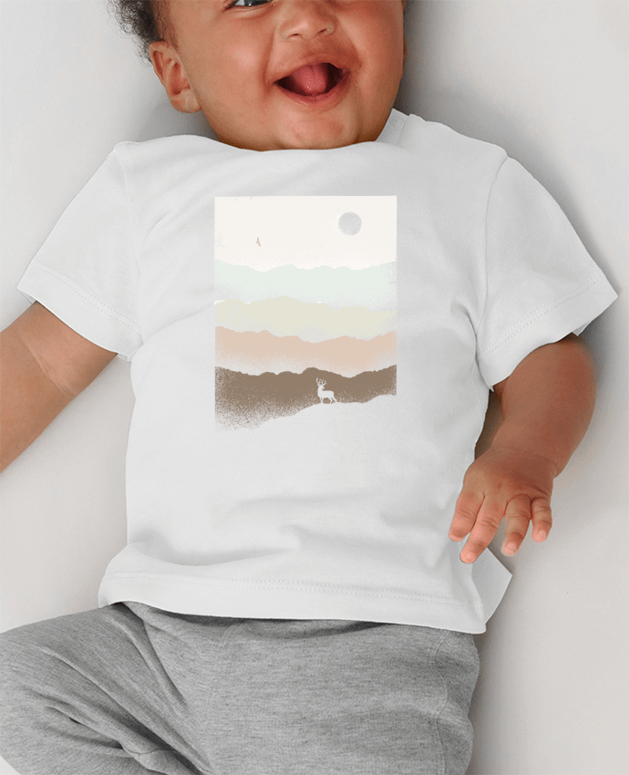 T-shirt bébé Quietude manches courtes du designer Florent Bodart