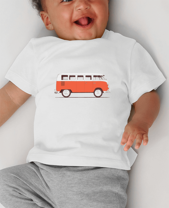 T-shirt bébé Red Van manches courtes du designer Florent Bodart
