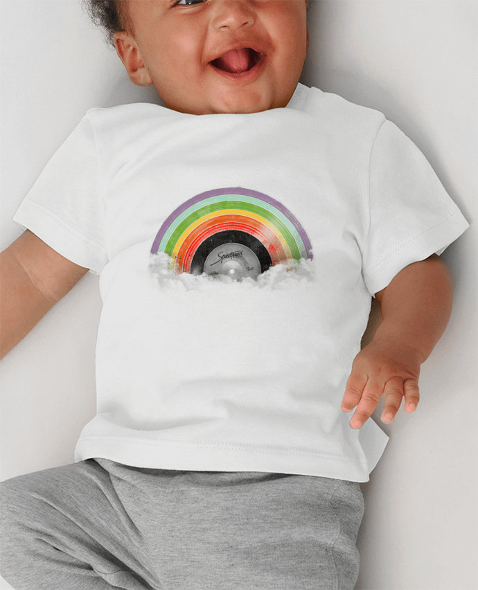T-shirt bébé Rainbow Classics manches courtes du designer Florent Bodart