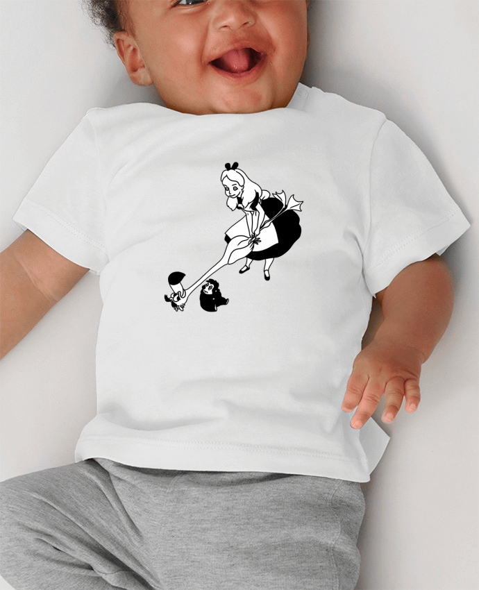 T-shirt bébé Alice manches courtes du designer tattooanshort