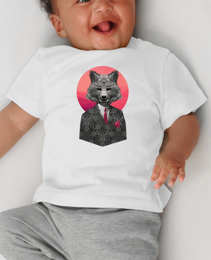 T-shirt bébé Very Important Fox manches courtes du designer ali_gulec