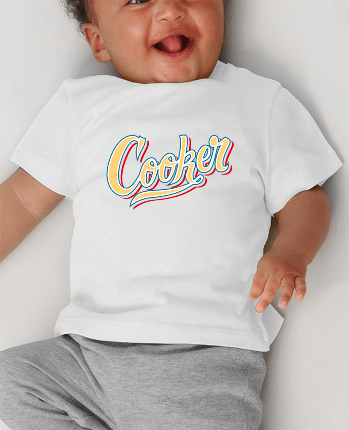 T-shirt bébé Cooker manches courtes du designer Promis
