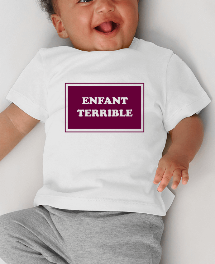 T-shirt bébé Enfant terrible manches courtes du designer tunetoo