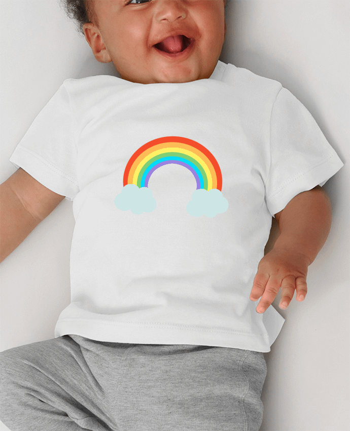 T-shirt bébé Arc-en-ciel manches courtes du designer WBang